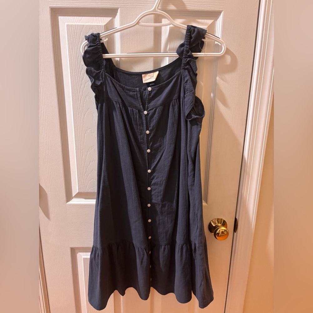 Universal Threads Navy Blue Button-Down Dress Size Small